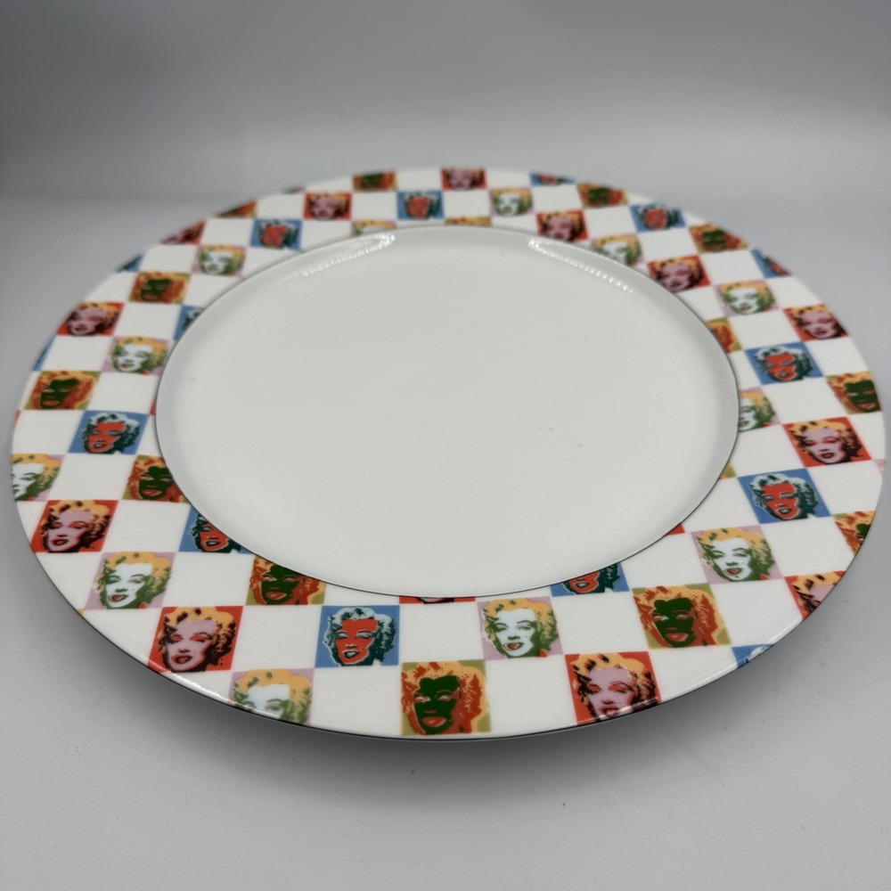 Block Marilyn Monroe Dinner Plate Unisex 10.5 Multicolor Andy Warhol Pop Art - Picture 2 of 3